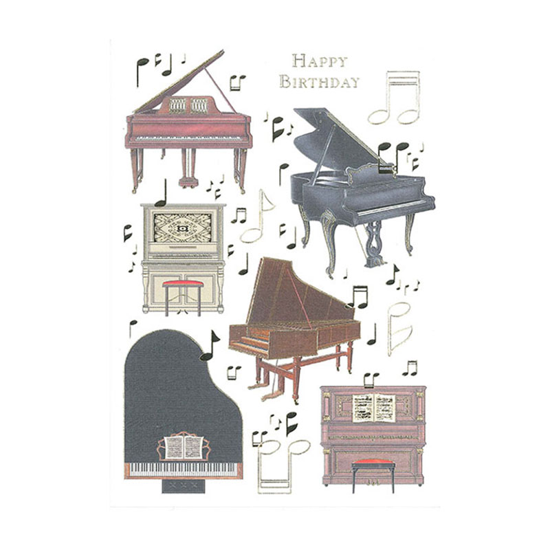 QUIRE オランダ製 グリーディングカード/piano